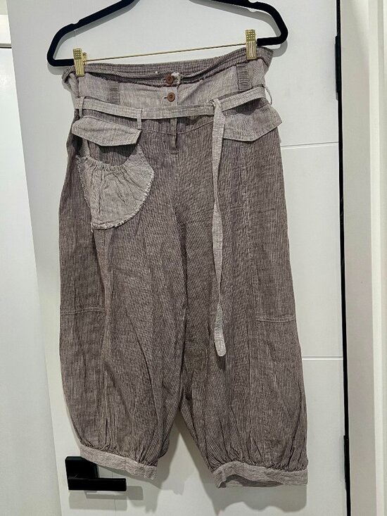 Animale Pants - Animale Pinstripe Parachute Pants